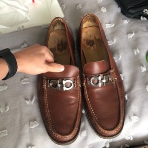Salvatore Ferragamo Italian horse bit loafer